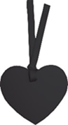 Heart Tags - Black