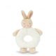 Bunny Ring Rattle - White