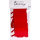 Pack of 5 Tags - Scarlet Red