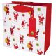 Gift Bag Medium Snow Time Santa