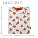 Gift Bag Large Winter Robins