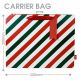 Gift Bag Carrier Festive Stripes