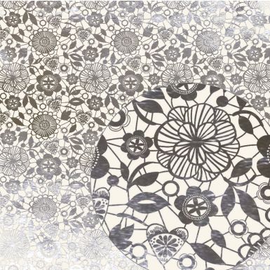 Lace Flowers Foil Flat Wrap RRP £2.50