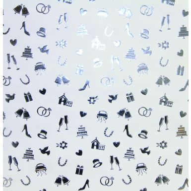 Wedding Icons Foil Flat Wrap