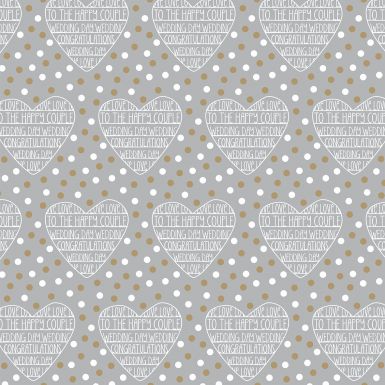 Wedding Confetti Foil Flat Wrap £2