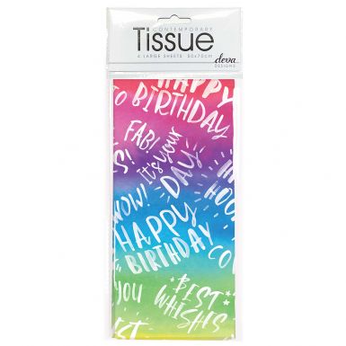 Tissue Rainbow Birthday