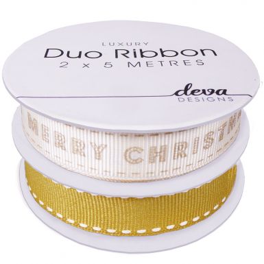 Ribbon Duo Spool - Merry Gold