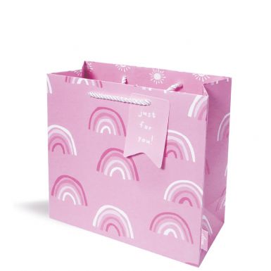 Gift Bag Medium Rainbow Pink