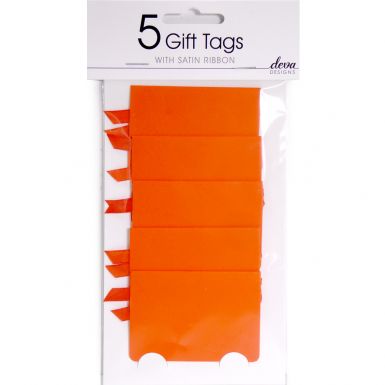 Pack of 5 Tags - Apricot