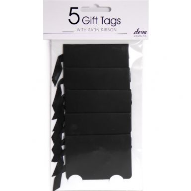 Pack of 5 Tags - Jet