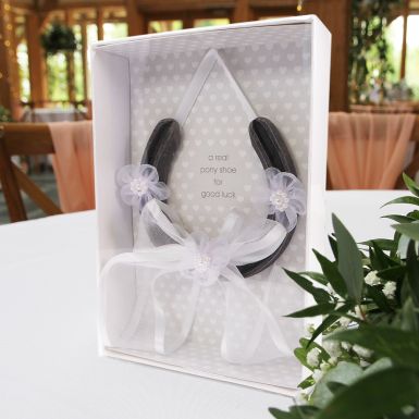 Real Pony Shoe with Sheer Bow