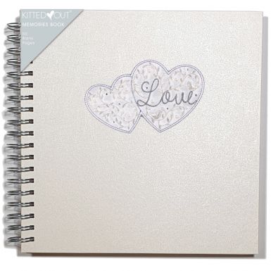 Love Hearts Spiral Bound Memories Book