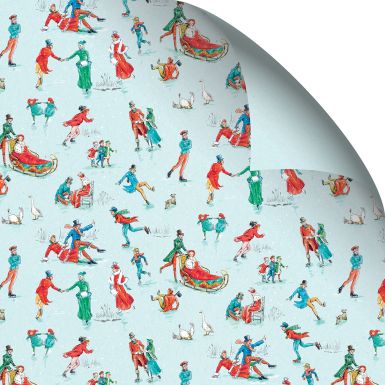 Gift Wrap - Victorian Skaters