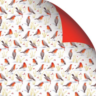 Gift Wrap Robin Berries