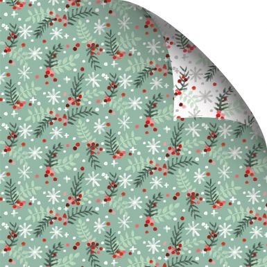 Gift Wrap Festive Fern