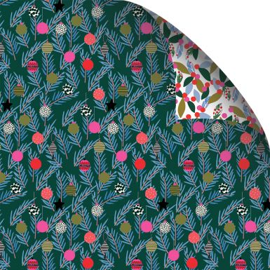 Gift Wrap Stop the Clock Baubles 'n' Berries