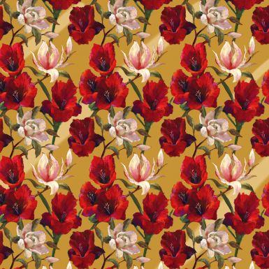 Amaryllis Foil Flat Wrap RRP £2.50