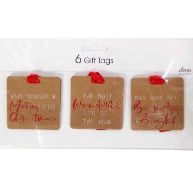 Pack of 6 Tags - Craft Caption