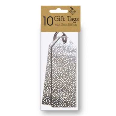 Multi Spot Silver Tags RRP £2.50