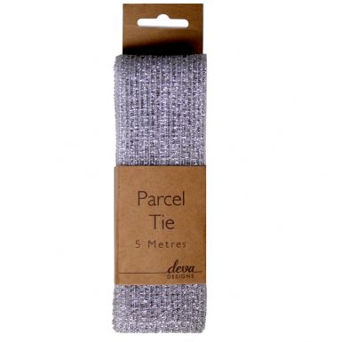 Parcel Tie Ribbon Silver