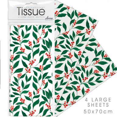 Tissue Red Berry Foliage