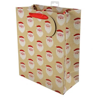 Gift Bag Large Craft Santa