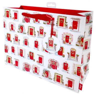 Gift Bag Carrier Red Doors