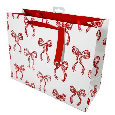 Gift Bag Carrier Festive Bows