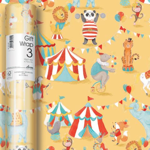 3M x 70CM Roll Wrap Carnival Circus