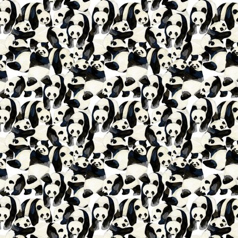 Panda Textured Flat Wrap