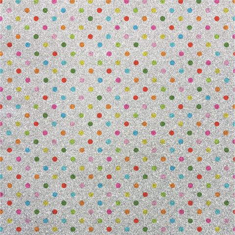 Rainbow Glitter Dot Flat Wrap RRP £3