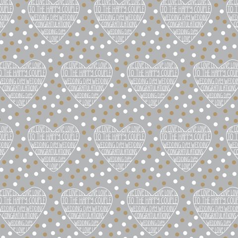 Wedding Confetti Foil Flat Wrap £2