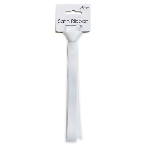 Satin Ribbon (Essential) - White
