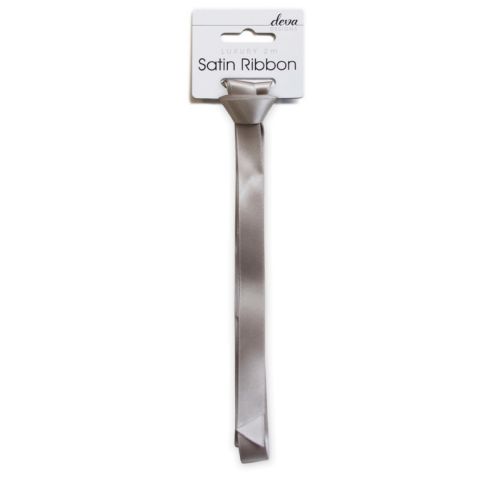 Satin Ribbon (Essential) -  Silver