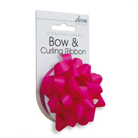 Bow & Curling (Essential) -  Bright Fuchsia 