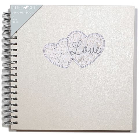 Love Hearts Spiral Bound Memories Book