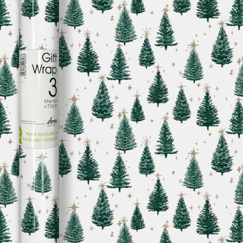 3M x 70CM Roll Wrap Starlit Pines