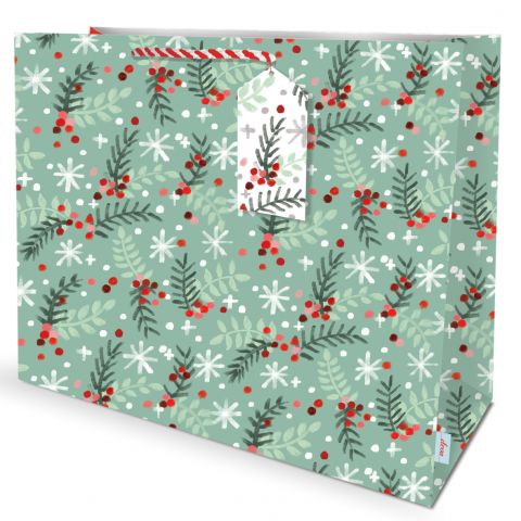 Gift Bag Carrier Festive Fern