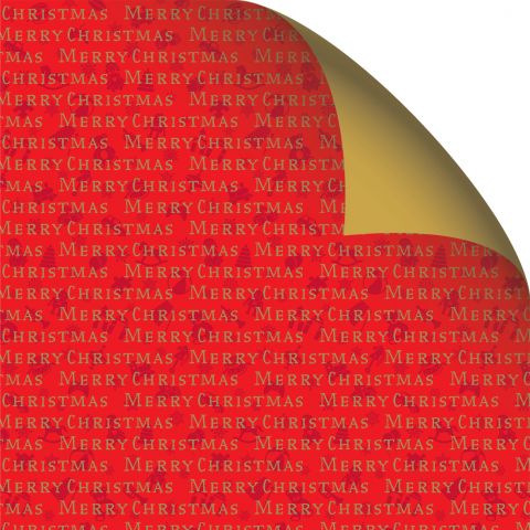 Gift Wrap Merry Gold