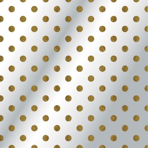 Gold Glitter Spot Metallic Flat Wrap RRP £2.50