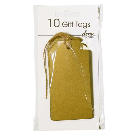 Pack of 10 Tags - Craft Gold