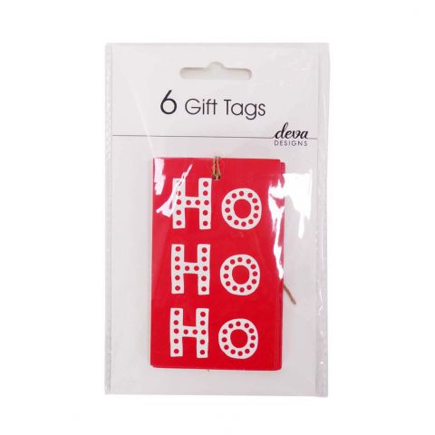Pack of 6 Tags - Ho Ho Ho