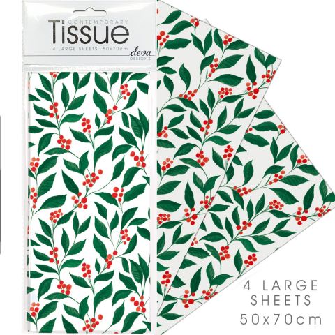 Tissue Red Berry Foliage