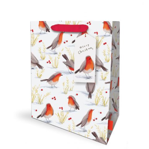 Gift Bag Medium Robin Berries