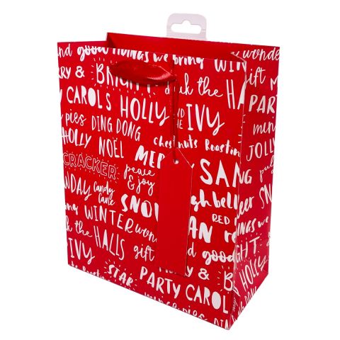 Gift Bag Medium Jolly Typography