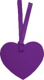 Heart Tags - Violet