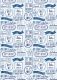 Blue Birthday Foil Flat Wrap RRP £2.50