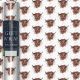 3M x 70CM Roll Wrap Meg Hawkins Highland Cow