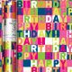 3M x 70CM Roll Wrap Neon Birthday Pink