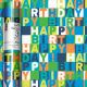 3M x 70CM Roll Wrap Neon Birthday Blue